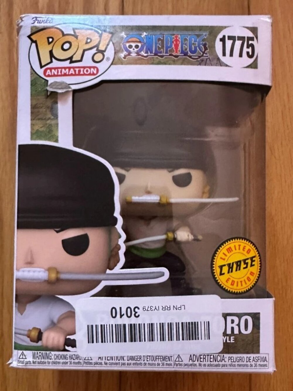NEW - Funko Pop! Vinyl: One Piece - Zoro LIMITED EDITION CHASE #1775